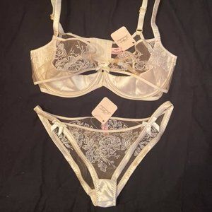 Agent Provocateur nude silk 'Gloria' 36DD AP3